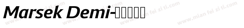Marsek Demi字体转换